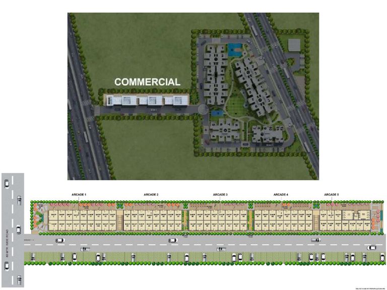 Site Plan of  ROF Galleria 92 Society Shops