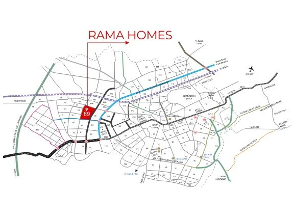 Pareena Rama Homes Location Map