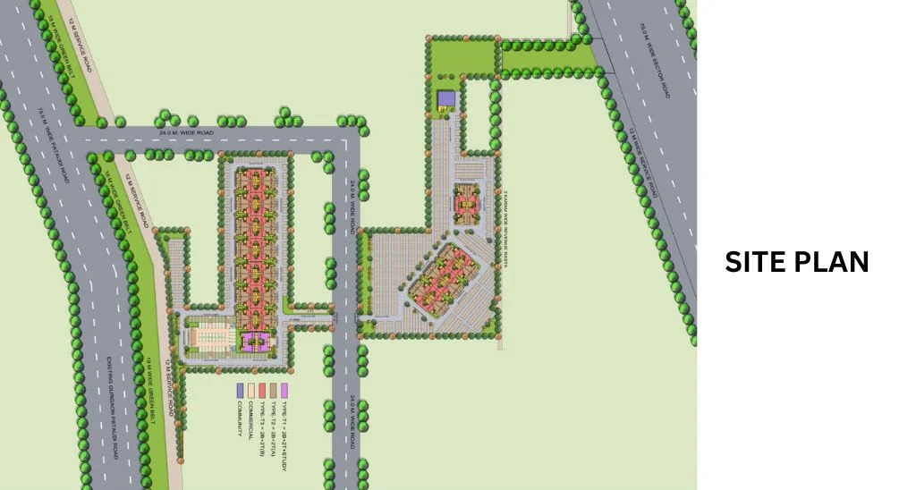 Signature Global Roselia Sector 95A Site Plan 