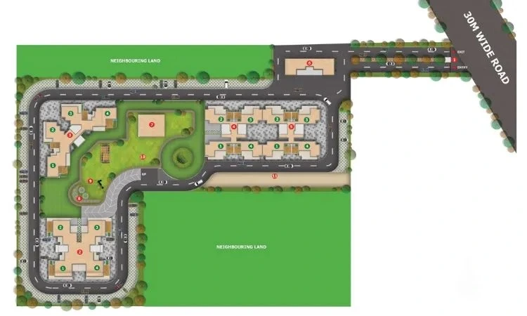 site plan oxirich chinamani sector 103