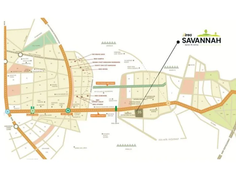 IREO Savannah location map