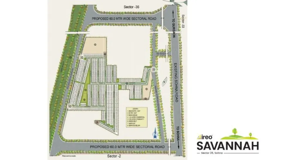IREO Savannah Sohna site plan