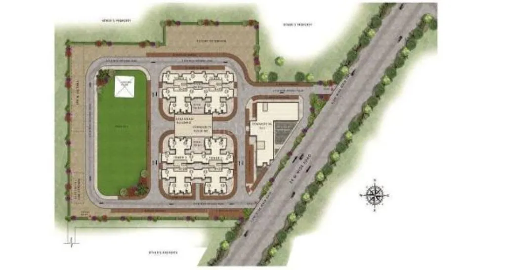 Pareena Om Apartments Sector 112 Site Plan