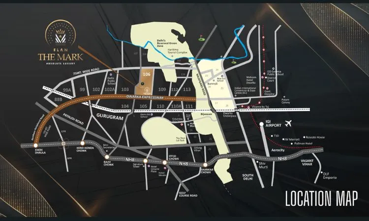 elan the mark sector 106 location map