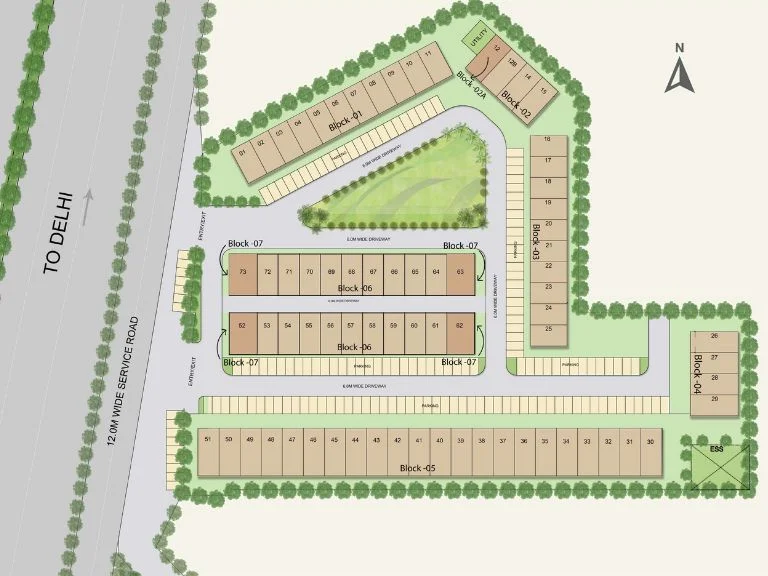 M3M 114 Market Site Plan