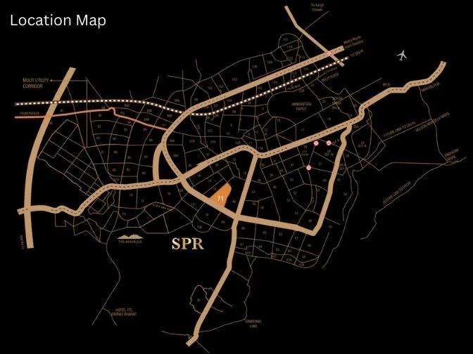 Signature Global Titanium SPR Sector 71 Gurgaon Location Map