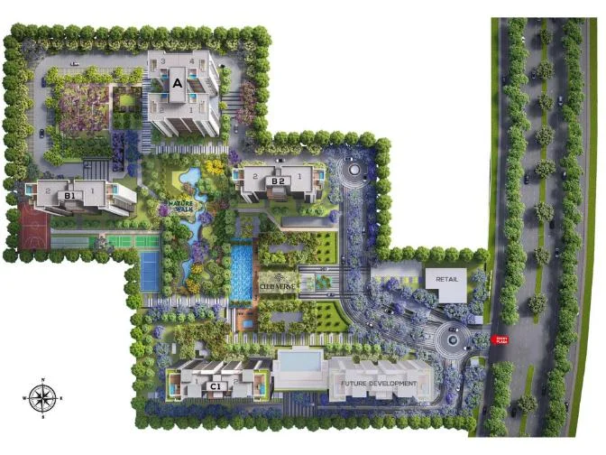 Silverglades the Legacy Gurgaon Site Plan