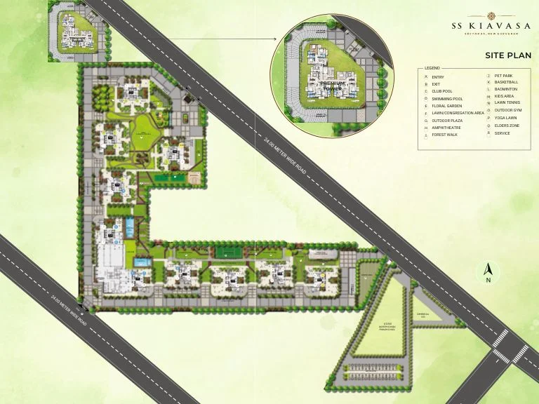 SS Kiavasa Sector 83 Gurgaon Site Plan