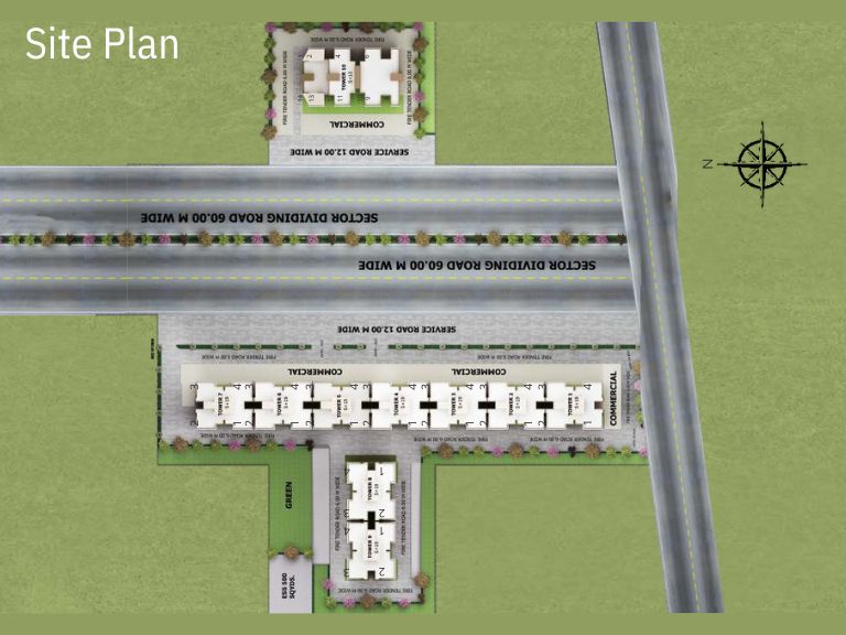 Adore Prosperity Homes Sohna Site Map