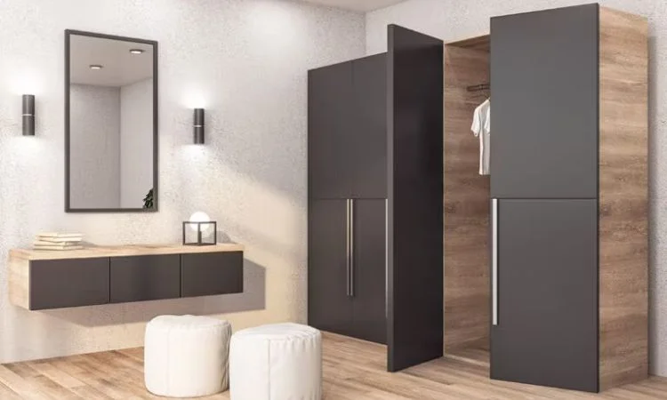 Standalone Wooden Modern Wardrobe Design