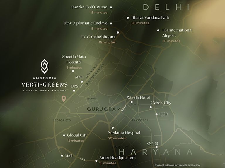 BPTP Verti Greens Sector 102 Location Map