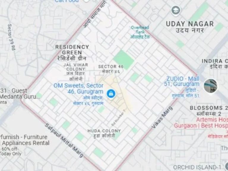 Shapoorji Pallonji Dualis Location Map