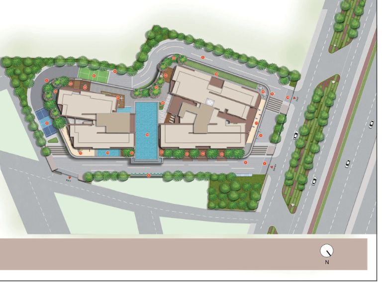Shapoorji Pallonji The Dualis Sector 46 Site Plan