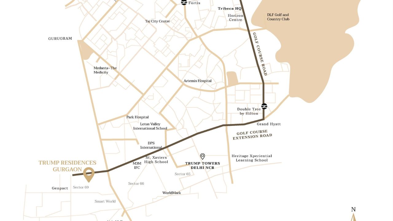 Trump Towers 2 Location Map