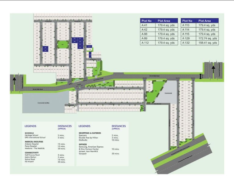 Amara Floors Sector 63 A Site Plan