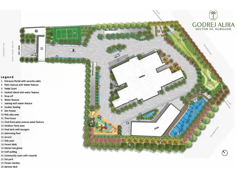Godrej Alira Sector 39 Gurgaon Site Plan