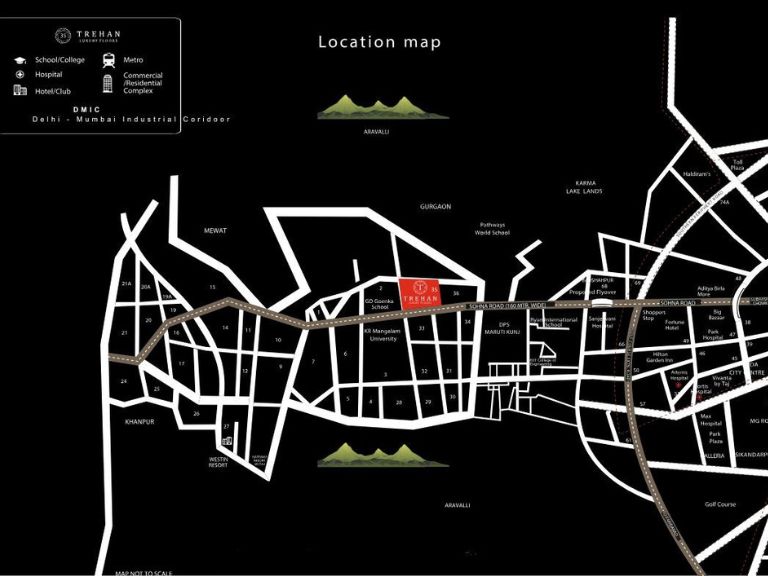 Trehan Luxury Floors Sector 35 Location Map