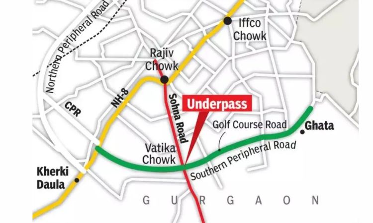 Map Overview SPR Road Gurgaon