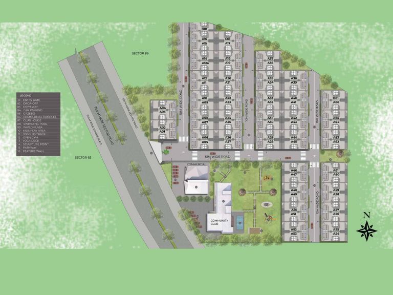 Ganga Kashi Floors Site Plan
