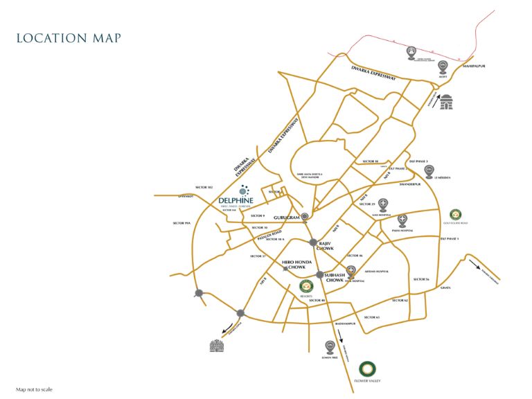 Central Park Delphine Location Map
