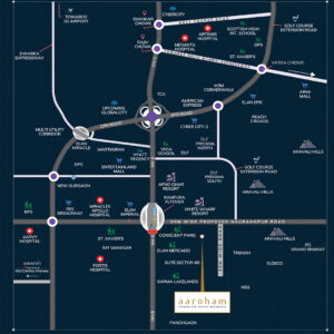 aashiana aaroham location map